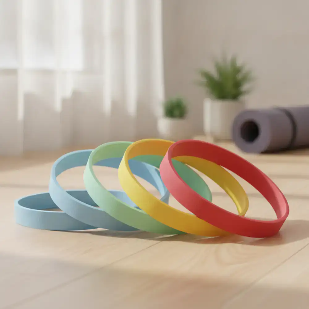 Set of 5 colorful resistance bands