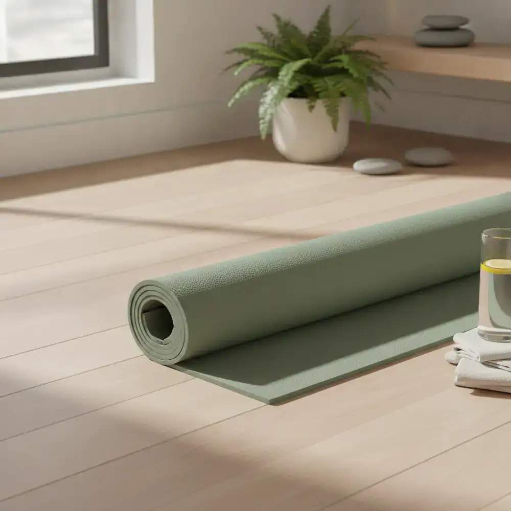 Pro-Grip Natural Rubber Yoga Mat in Sage Green